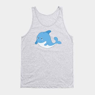 An adorable whale Tank Top